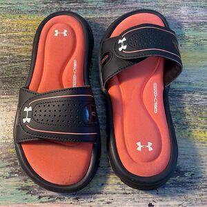 Under Armour Kids Slides - Black and Pink